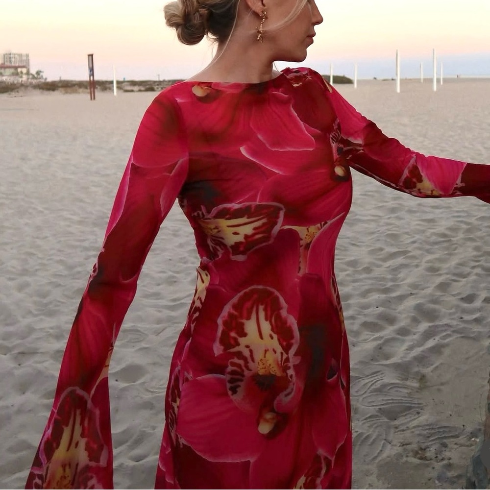 Peppermayo Floral Long Sleeve Maxi Dress - Picture 2 of 15